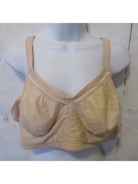 Wacoal Bra 46DD Beige Perfect Primer Wirefree Seamless Full Coverage 852313